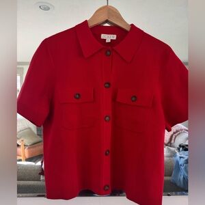 J Crew shirt sleeve knit lady jacket